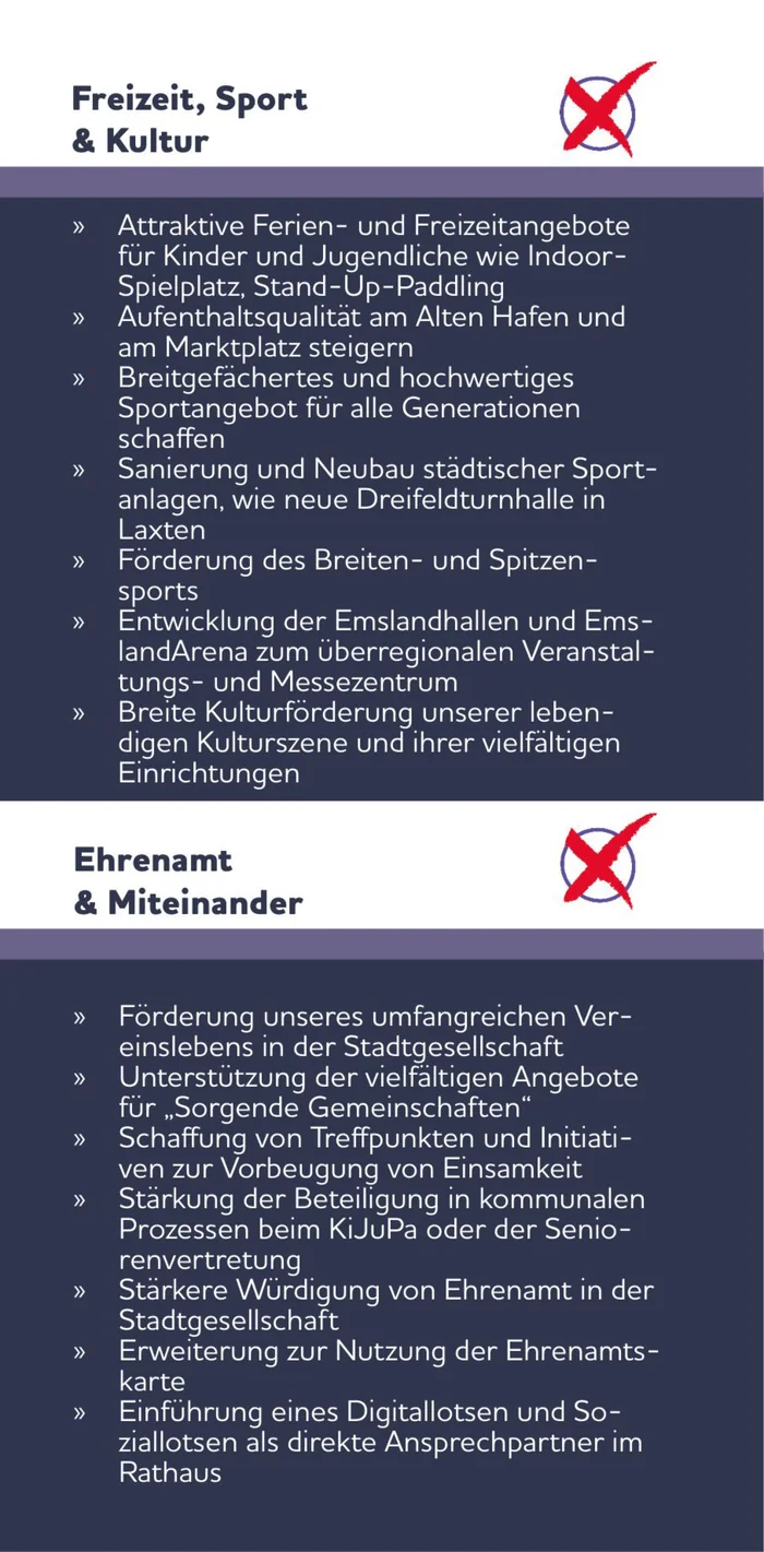 Wahlkampfflyer, Innenseite, aufgeklappte Spalte 4 von 4